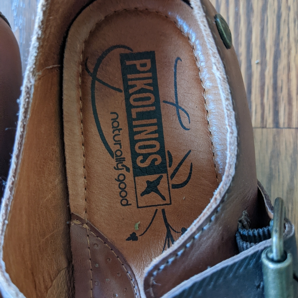 Pinkolinos western-look low heel buckle shoes size 6 - Picture 5 of 6